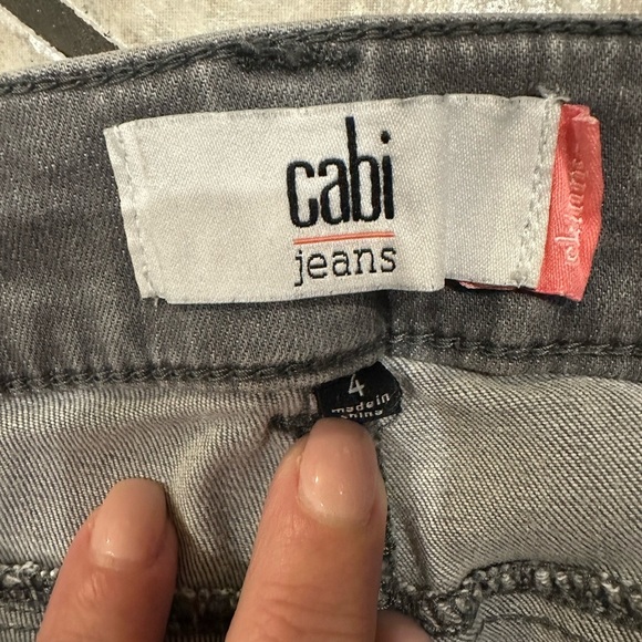 CAbi Charcoal Skinny Jeans Sleek Fit Size 4 - Picture 3 of 5